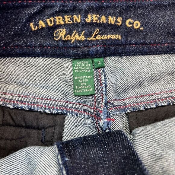 Ralph Lauren Skirt Jeans Co. Womens 10 Denim Gold Hardware Blue Wash Vintage - Picture 9 of 9